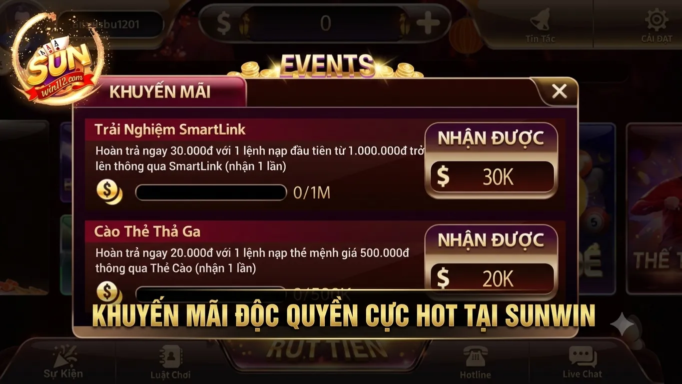 Khuyến mãi độc quyền cực hot tại Sunwin